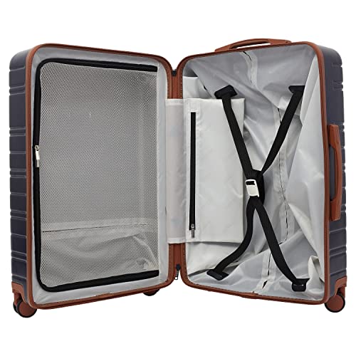 Travelers Club 2PC or 20" Navigate Luggage Set, Navy Blue, 20" Carry-On