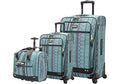 Steve Madden Designer Luggage Collection - 3 Piece Softside Expandable Lightweight Spinner Suitcase Set - Travel Set Includes an Under Seat Bag, 20-Inch Carry on and 28-Inch Checked Suitcase, Legends