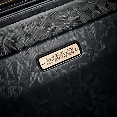 American Tourister Belle Voyage Hardside Luggage with Spinner Wheels, Black, Checked-Medium 25-Inch