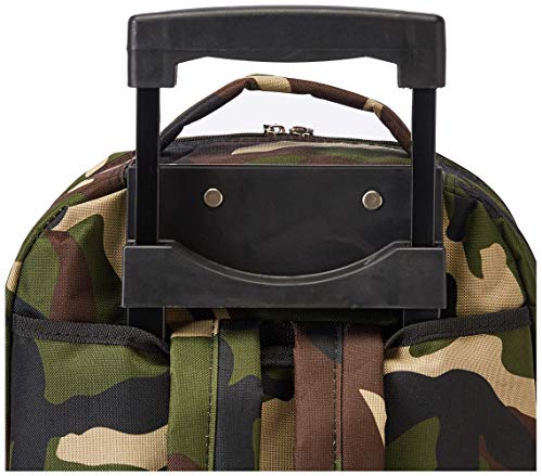 Rockland Double Handle 17" Rolling Backpack, Camo