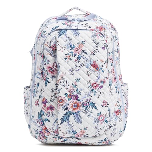 Cotton Large Travel Backpack Travel Bag, Magnifique Floral, One Size