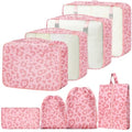 YEEYAA Packing Cubes for Travel - 8 Set Luggage Organizer Bags for Family, Mesh Breathable Packing Cubes for Suitcases Durable Travel Essentials Bags Set