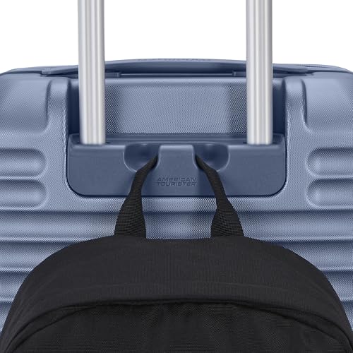 American Tourister Stratum 3.0 Carry-On Spinner, Airline Approved, Durable Hardside Luggage, Expands 1.5", RightHeight™ Adjustable Handle, Elemental Blue