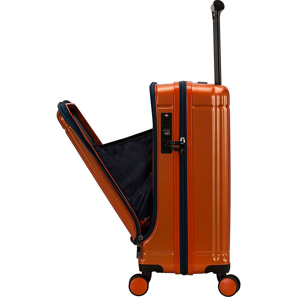 Rockland Tokyo Hardside Laptop Carry-On Spinner Luggage, Black, Carry-On 19-Inch (F2411-BLACK)