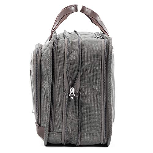 Travelpro Platinum Elite Expandable Business Laptop Briefcase, Fits up to 15.6 Laptop, Work School Travel, Men and Women, Vintage Grey
