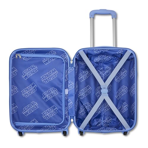 American Tourister Star Wars R2-D2 Carry-On Luggage - Airline Approved, Durable Hardshell with Favorite Rebel Droid - Roll Confidentially with Spinner Wheels & Colorful Adjustable Handle