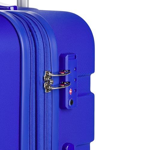 SwissGear 7366 Signature Hardside Expandable Luggage with Spinner Wheels, TSA Lock, Cobalt, Checked-Medium 23-Inch
