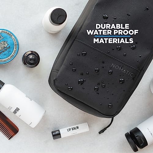 NOMATIC Toiletry Bag for Travel - Great for Travel Size Toiletries - Travel Essentials Wash Bag - Travel Makeup Bag, (Black), Large V2