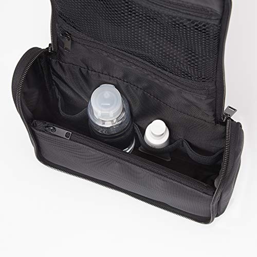 Muji Polyester Hanging Travel Case, 16 cm Width x 19 cm Depth x 6 cm Height, Black