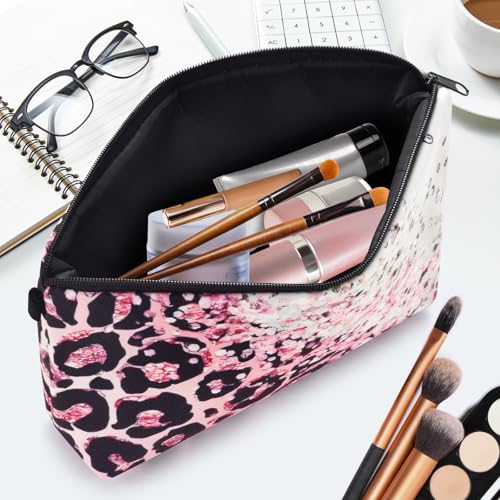 Small Makeup Bag for Travel, Mini Makeup Pouch, Cute Cosmetic Bag for Women, Toiletry Bags, Make Up Brush Skincare Organizer, Pouches for Travel Accessories