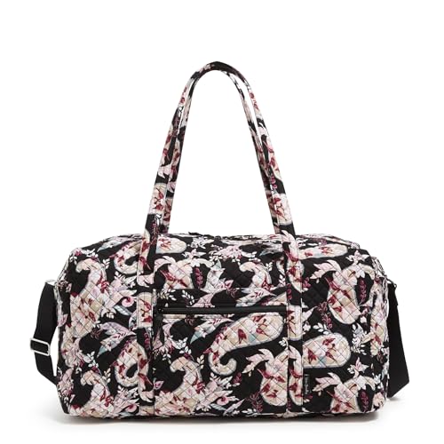 Vera Bradley Women's Cotton Large Travel Duffel Bag, Botanical Paisley, One Size