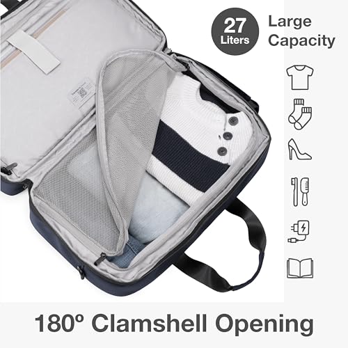 Traveler's Choice Wanderbout 27L Duffel Bag for Travel, Navy, 19-Inch Duffel