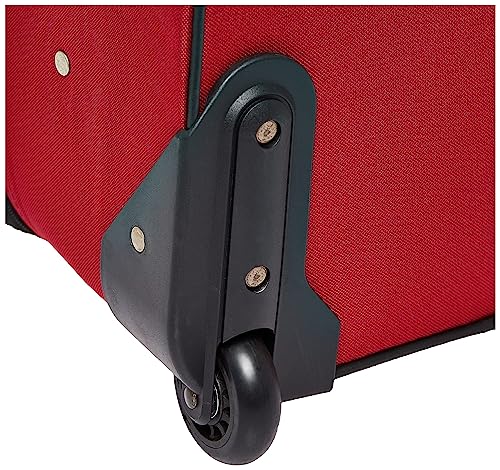 American Tourister Fieldbrook XLT Softside Upright Luggage, Red/Black, 3-Piece Set (BB/21/25)