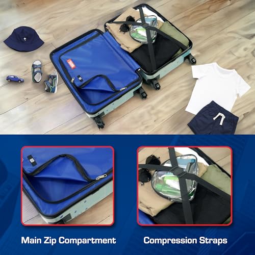 FUL Marvel Spider-Man Kids Suitcase for Boys and Girls | 21" Kids Carry On Luggage | Hardshell Rolling Suitcase with 360° Spinner Wheels | Airline Approved