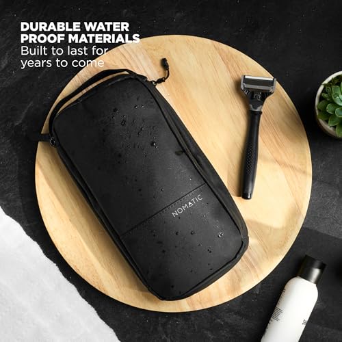 NOMATIC Toiletry Bag for Travel - Great for Travel Size Toiletries - Travel Essentials Wash Bag - Makeup Bag, (Navy), Large V2