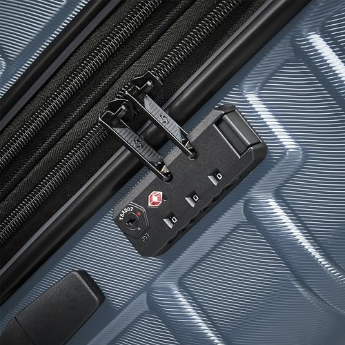 Samsonite Omni 2 Hardside 3 Piece Set - Includes Carry-On, Medium, & Large Checked Suitcases - 360° Dual Spinner Wheels - Integrated TSA Lock & Expansion - Amazon Exclusive - State Blue
