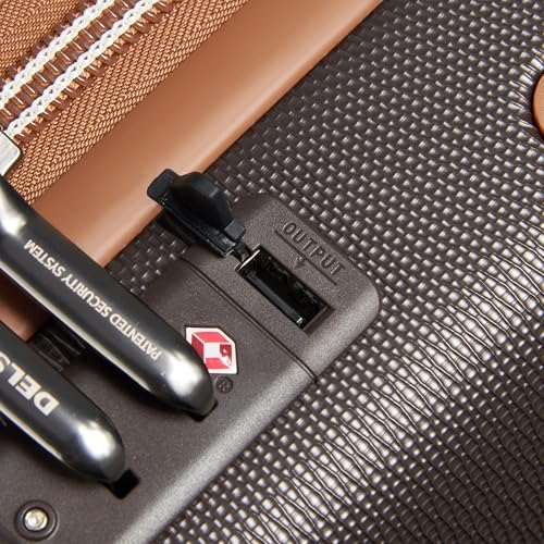 DELSEY PARIS Chatelet Air 2.0 Hardside Luggage with Spinner Wheels, Chocolate Brown, 3 Piece Set, (19/24/28)