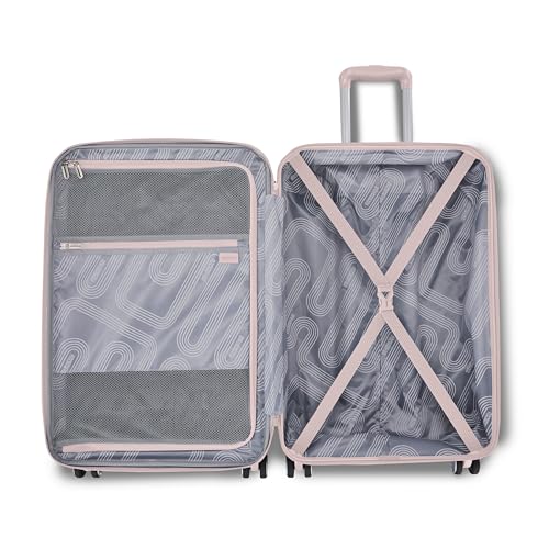 American Tourister Stratum 3.0 Large 28-Inch Spinner, Airline Approved, Durable Hardside Luggage, Expands 1.5", RightHeight™ Adjustable Handle, Pink Blush