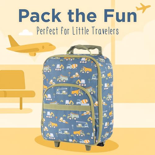 Stephen Joseph, Kids Roling Carry-On Luggage, 12.5"L x 6.5"W x 18"H, Construction