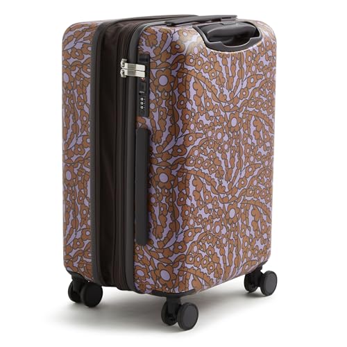 Vera Bradley Women's Hardside Luggage 22 Inch Adair Spinner, Tiny Garden Lavender Frost, One Size