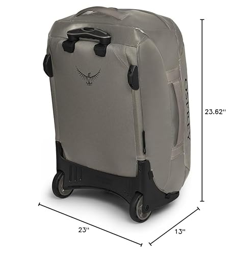 Osprey Transporter 40L Wheeled Travel Duffel Bag, Tan Concrete