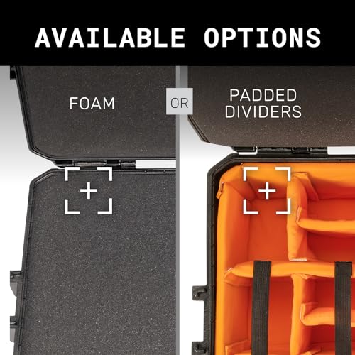 Pelican Vault v525 Case with Foam for Equipment, Electronics Gear, Camera, Drone (Black)
