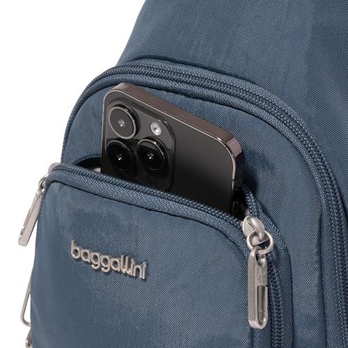 Securtex® Anti-Theft Daytripper Sling - 7x12" Travel Safe Crossbody Bag w/Locking Zippers, Slash-Resistance