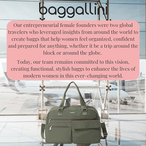 Baggallini Modern Everywhere Travel Duffel - Lightweight 19x12 Inch Overnight Travel Weekender Bag