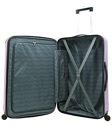 Travelers Club Midtown Hardside 4-Piece Luggage Travel Set, Lilac