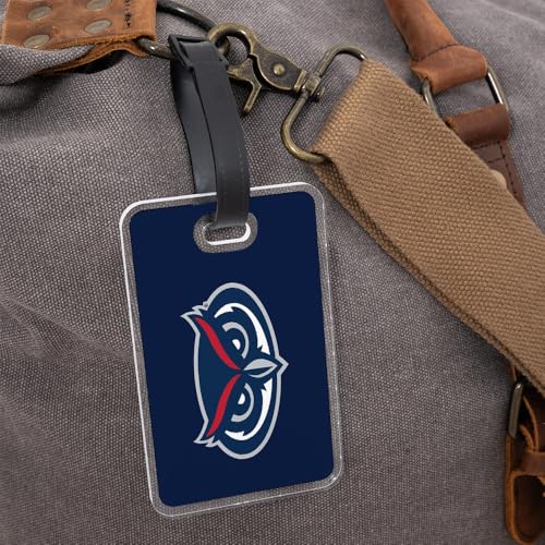 Desert Cactus Florida Atlantic University Luggage Tag – Official FAU Owls 2 Pack Travel ID Label for Suitcases, Bags, and Carry-Ons (2-Pack Acrylic Luggage Tag A)