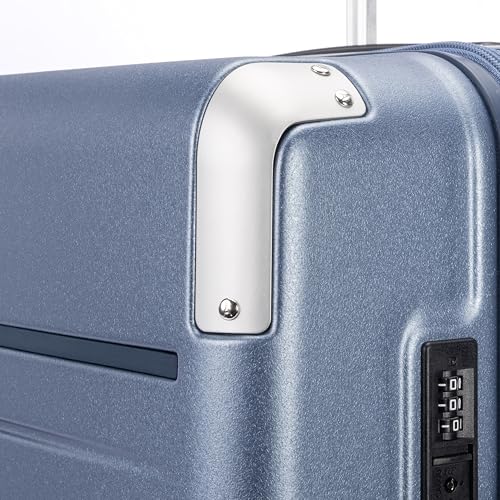 Travelpro Platinum Elite Hardside Expandable Spinner Wheel Luggage TSA Lock Hard Shell Polycarbonate Suitcase, Dark Sky Blue, Checked-Medium 25-Inch