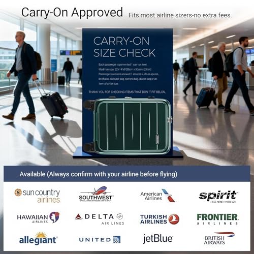 cllson Carry On Luggage with Top Opening, Expandable with Front Pocket and USB Charging Port, Lightweight with Front Compartment Rolling Suitcases with Fathers Day Gift for Dad Men Him Husband