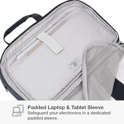 Traveler's Choice Wanderbout 27L Duffel Bag for Travel, Navy, 19-Inch Duffel