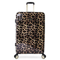 BEBE Luggage Adriana 29" Hardside Check In Spinner Suitcase, Leopard