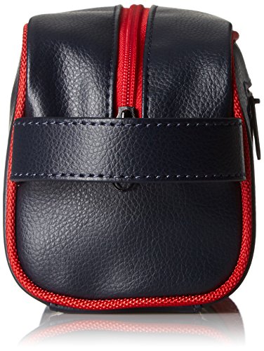 Nautica Mens Accessories Men's Top Zip Travel Kit Toiletry Bag Organizer Accessory, red, One Size