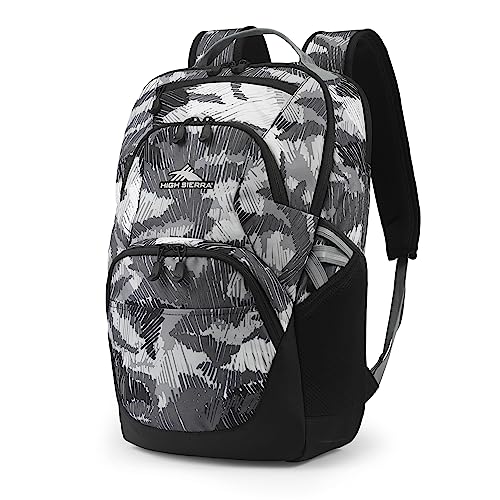 High Sierra Swoop Backpack with 17" Laptop Pocket, Camo