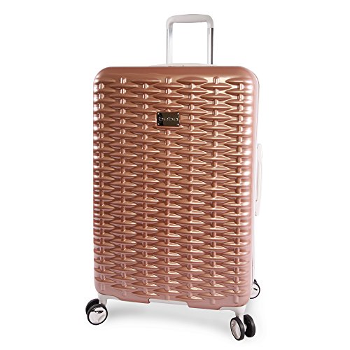 BEBE Lydia 2 Piece Set Suitcase With Spinner Wheels Luggage Set, Rose Gold