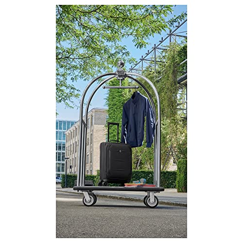 Victorinox Crosslight Frequent Flyer Softside Carry-On - Lightweight Rolling Suitcase for Travel Essentials - Expandable Luggage with Foldable Organizer - 39 Liter, Black