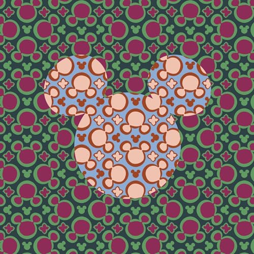 Vera Bradley Women's Disney Hardside 26 Inch Adair Spinner Suitcase, Mickey Mouse Kaleidoscope Multi, One Size