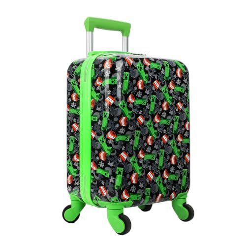 Bioworld Minecraft Creepers 2-Piece Backpack & 18" Luggage Set