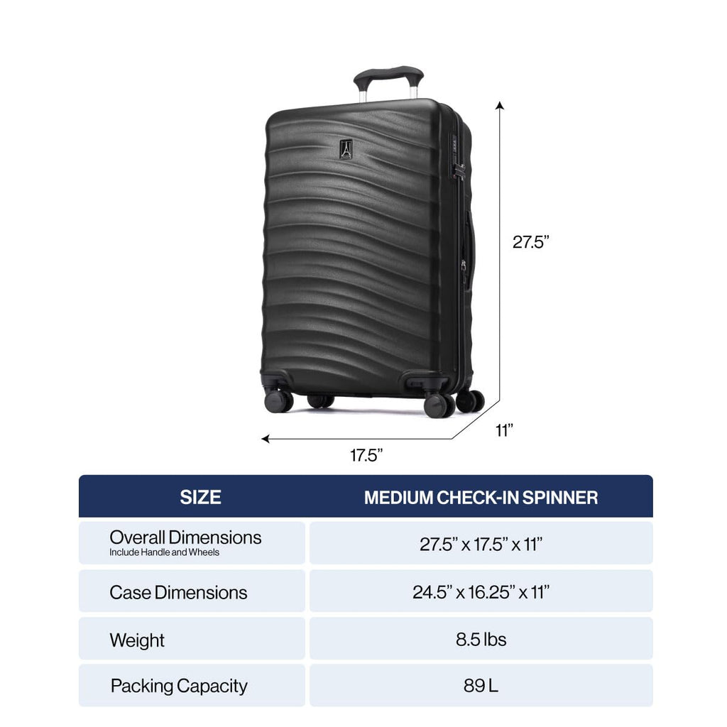 Travelpro Maxlite Air V2 Hardside Expandable Checked Luggage, 8 Spinner Wheels, Lightweight Hard Shell Suitcase, TSA lock, Cabernet, Checked Medium 25-Inch