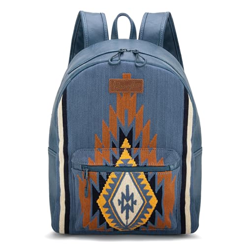 Montana West Wrangler Aztec Knitted Backpack for Women Western Casual Daypack