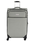 London Fog Cambridge 29" Expandable Spinner Softside Suitcase, Black White Houndstooth