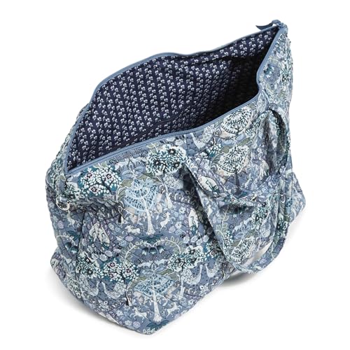 Cotton Overnight Travel Tote Travel Bag, Enchantment Blue