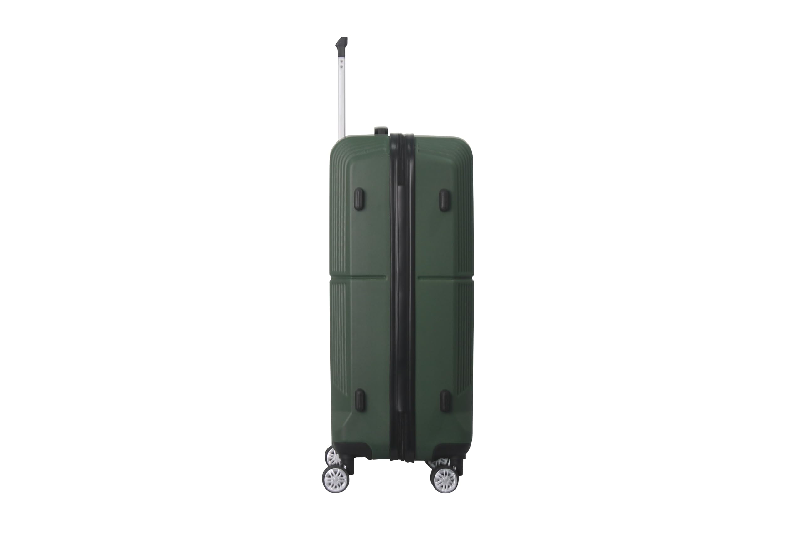 Furrnook 3-Piece Luggage Set 3 (20"/24"/28"), Hardside Suitcases with 8 Spinner Wheels, Scratch-Resistant ABS Shell, set2, set3 Travel Suitcase, TSA Lock (Minimalist Design, Green)