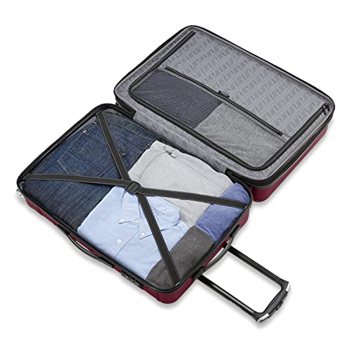 Samsonite Omni 2 Hardside Expandable Luggage with Spinner Wheels, 2-Piece Set (19/24), Nature Merlot