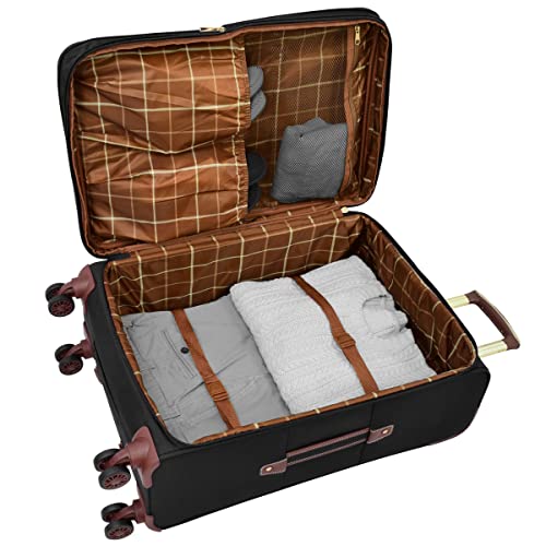 London Fog Westminster 25" Expandable Spinner Black
