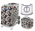 ZUCA Sport Bag - Playful Puffins with Gift Lunchbox Seat Cover (White Frame)