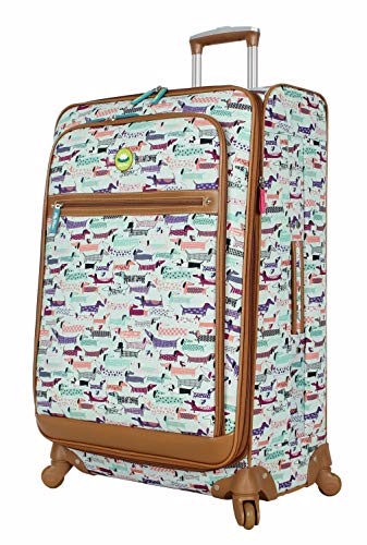Lily Bloom Luggage Set 4 Piece Suitcase Collection With Spinner Wheels For Woman (Totally Paw Some)