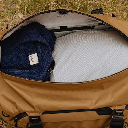 Peak Design Travel Duffel 50L, Black, Extra-Wide Single Zip Access, Weatherproof Shell, 4 External Pockets, Fits Packing Cubes & Camera Cubes, Ideal for Weekend Trips, Versatile Duffel Bag for Travel
